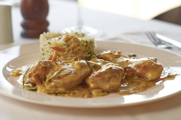 Pollo a la crema